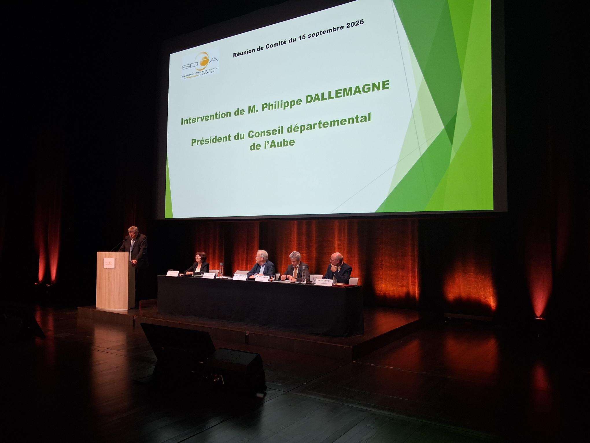 Comit&eacute; du SDEA du 15 septembre 2026